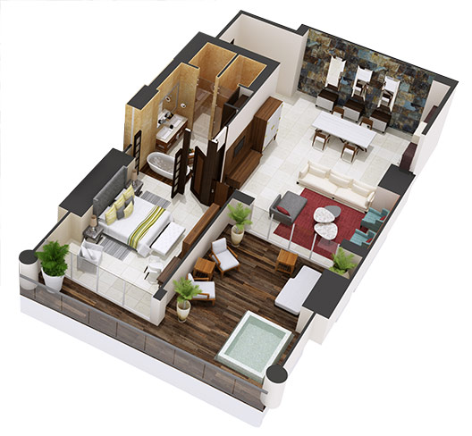 1 Bedroom Presidential Villa