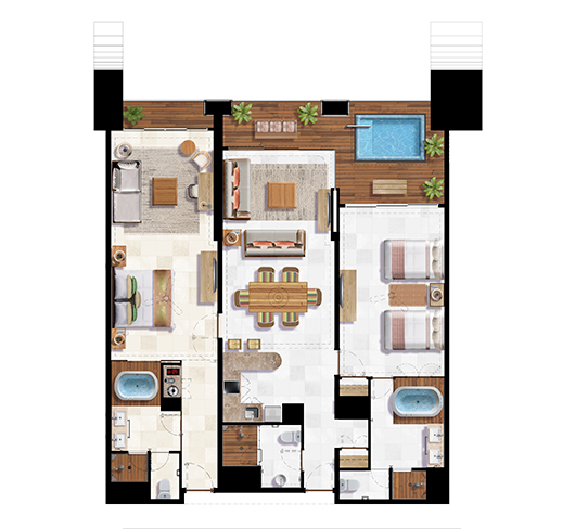 2 Bedroom Suite